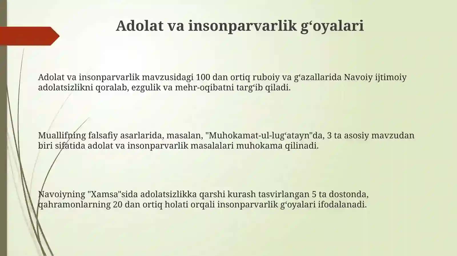 Alisher Navoiyning asarlarida tarbiya va insonparvarlik masalalari 3