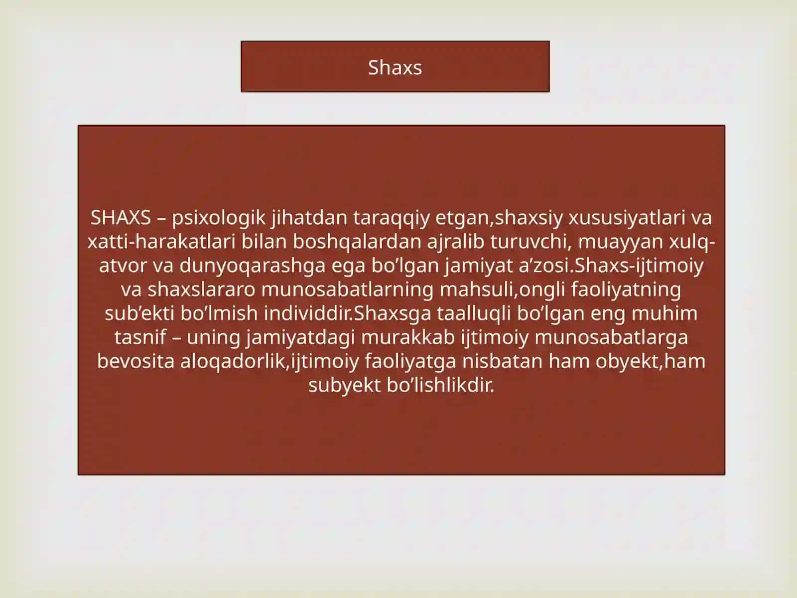Shaxsning rivojlanishi,tarbiyasi va ijtimoiylashuvi,tarbiya maqsadi va vazifalari 3