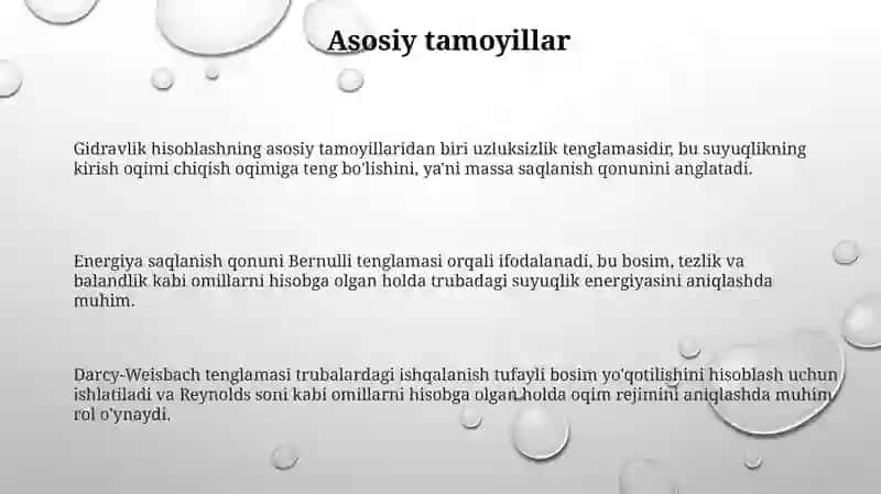 Gidravlik hisoblash amaliy metodlari 3