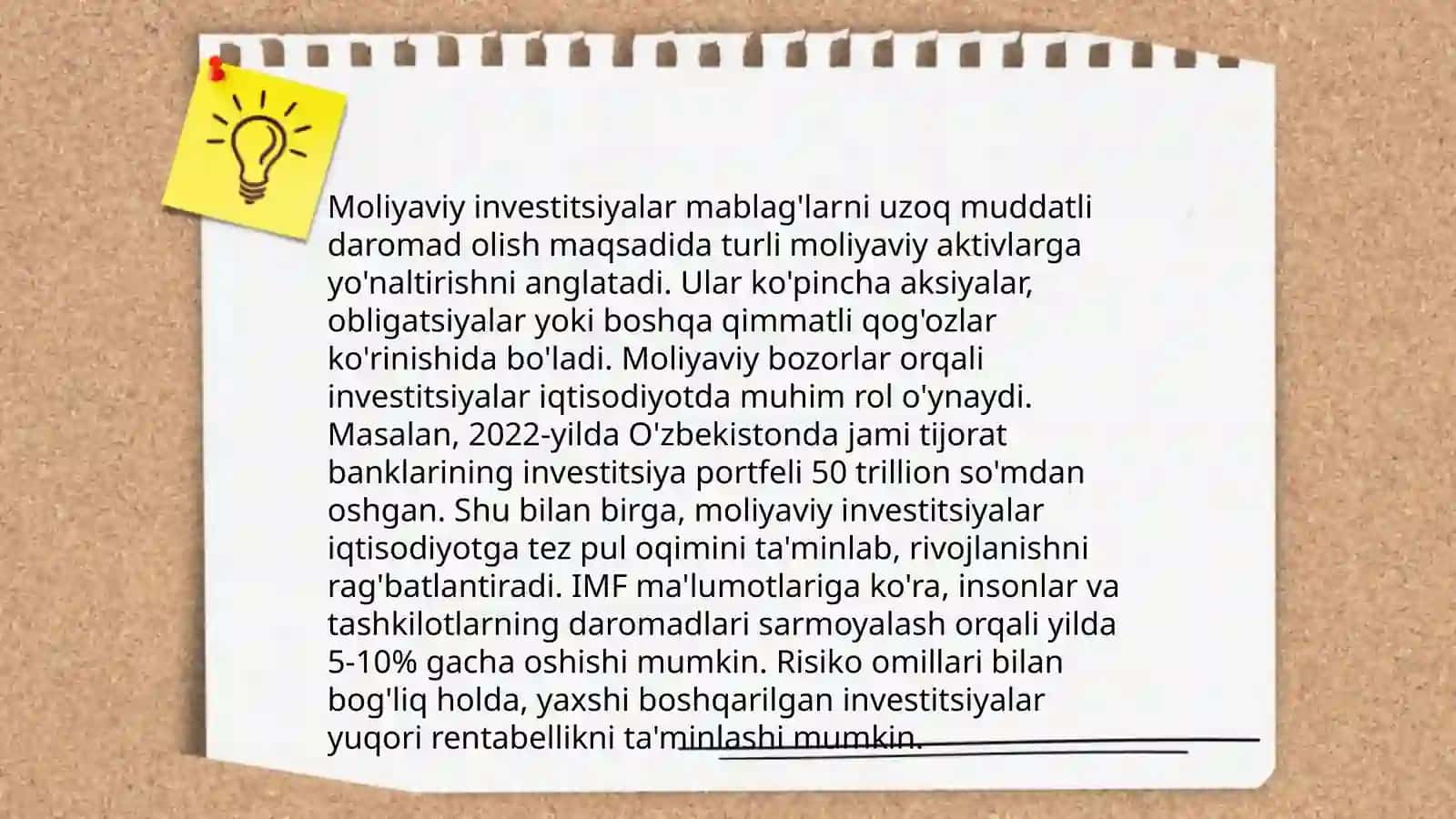 Moliyaviy investitsiyalar auditi 3