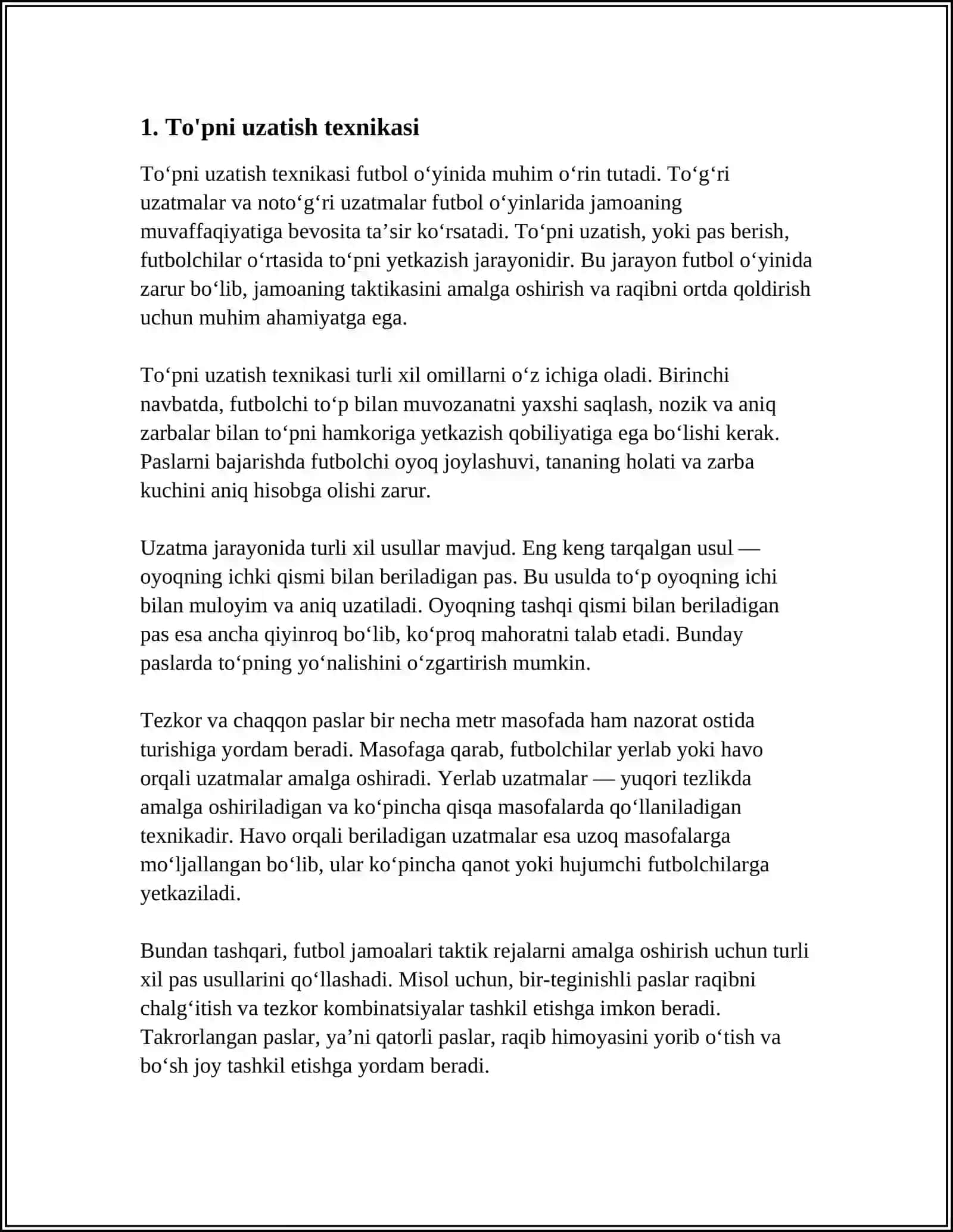 VOLEYBOL OʻYINI TEXNIKASI VA TAKTIKASI 3
