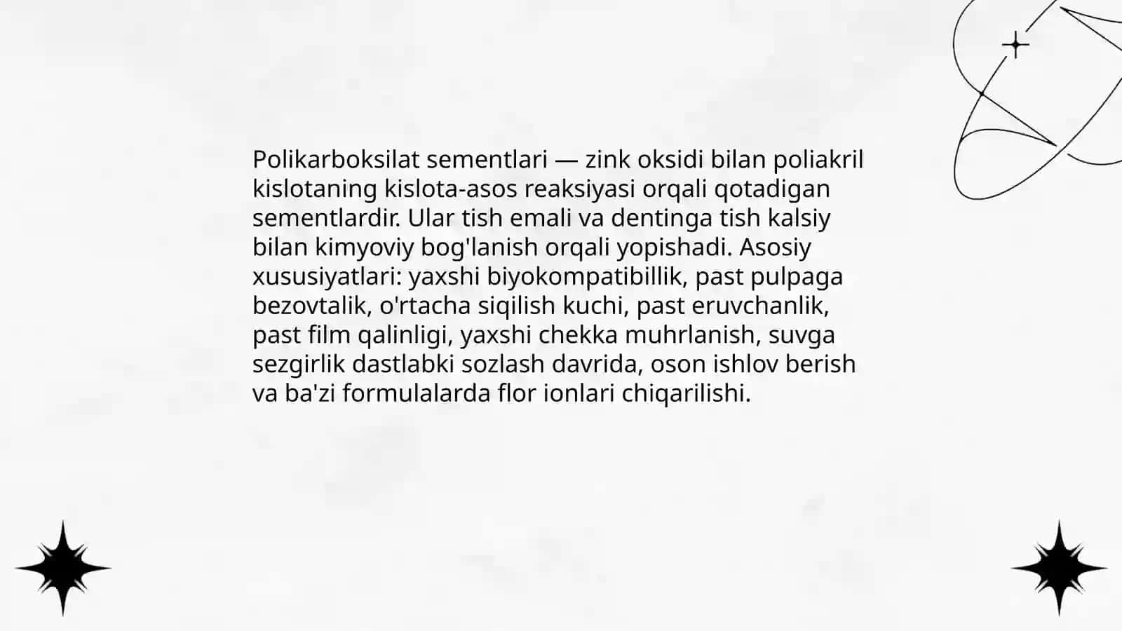Polikarboksilat sementlari 3