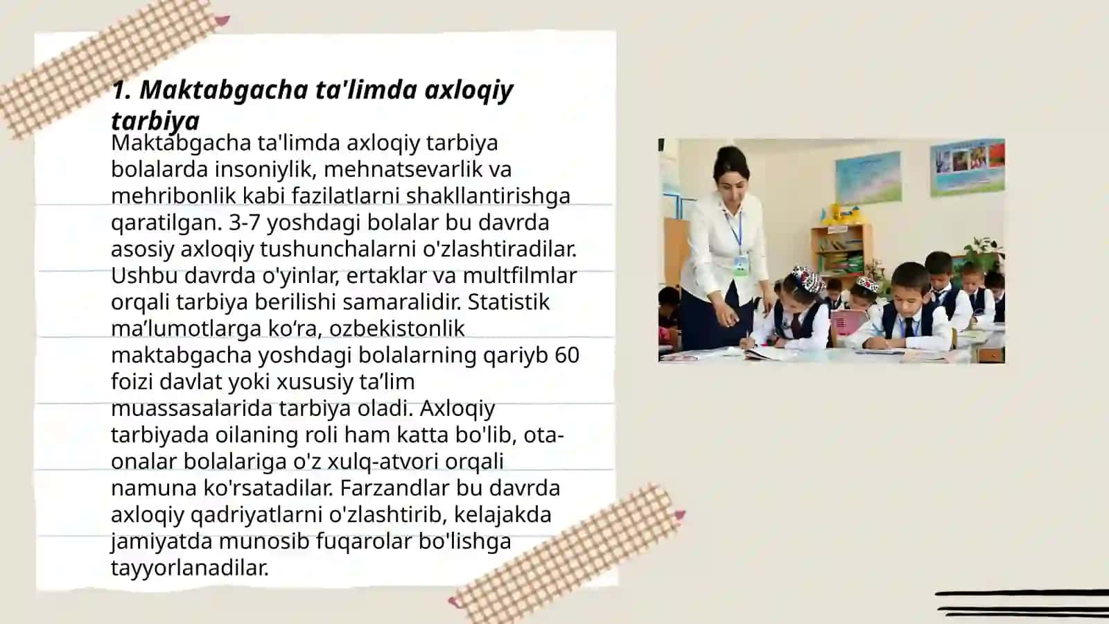 Maktabgacha ta'limda axloqiy tarbiya 3