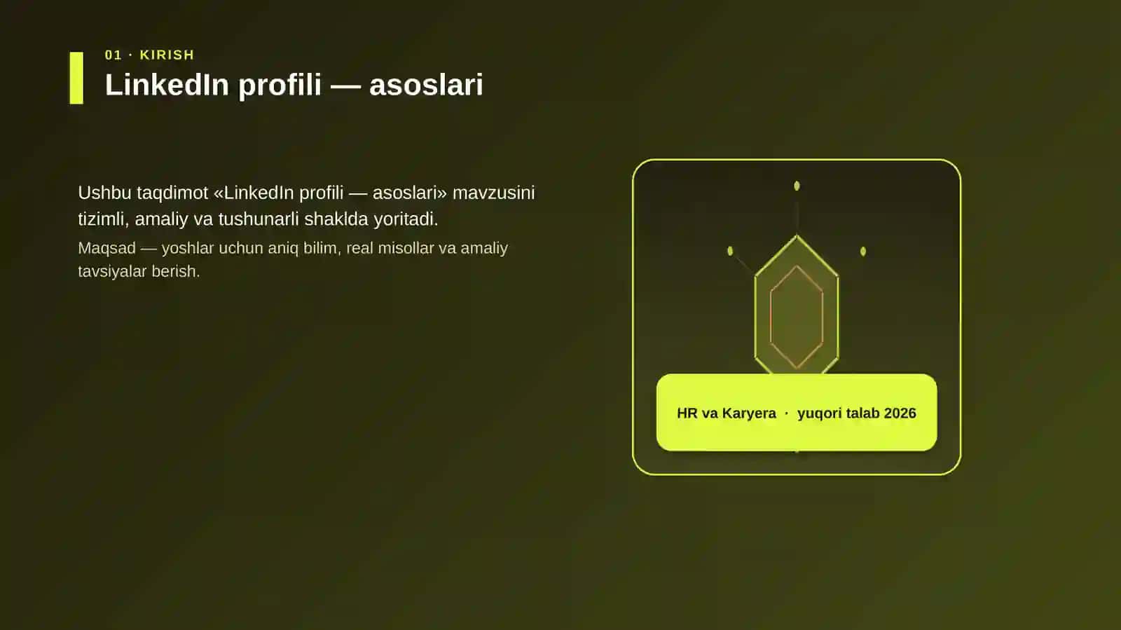 LinkedIn profili — asoslari 3