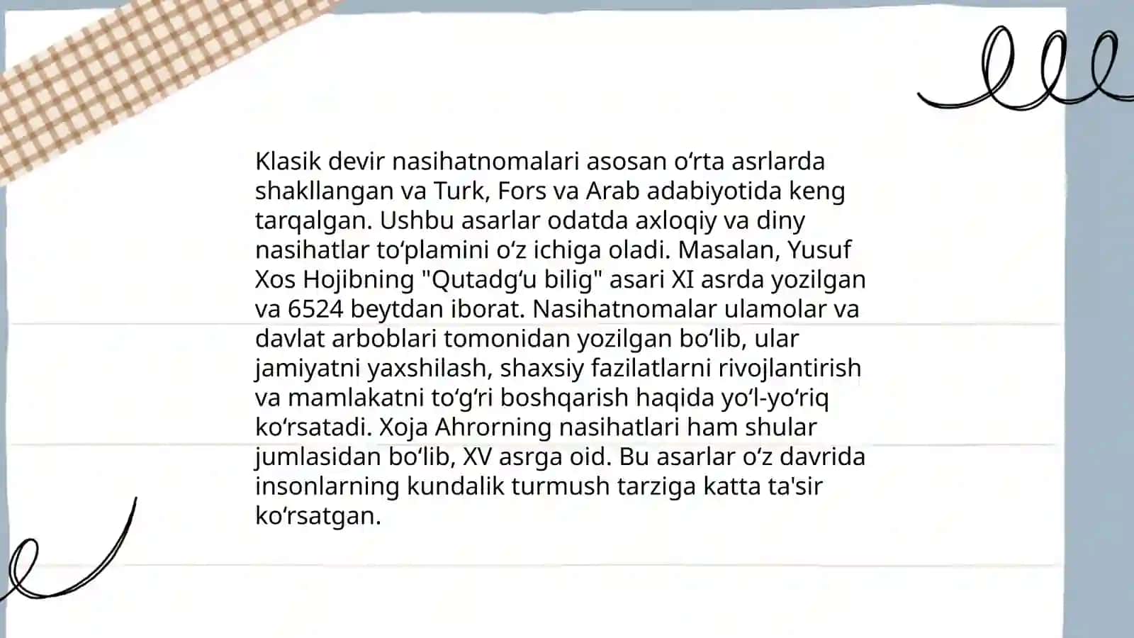 Klasik Devirde Öğüt ve Nasihat 3