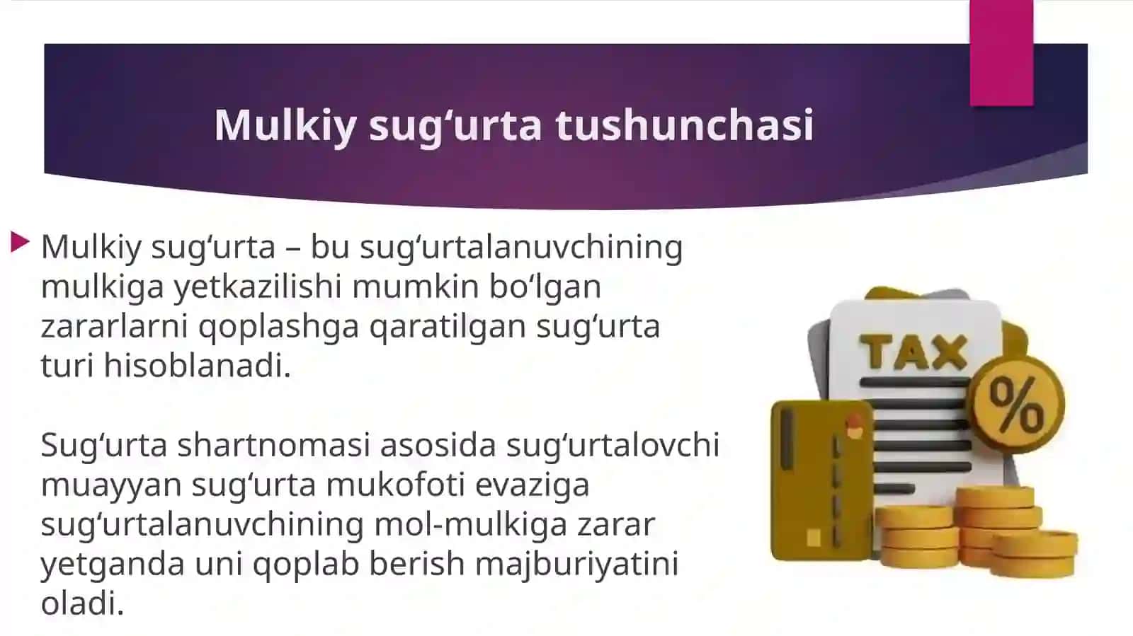 Mol Mulk sugʻurtasi 3