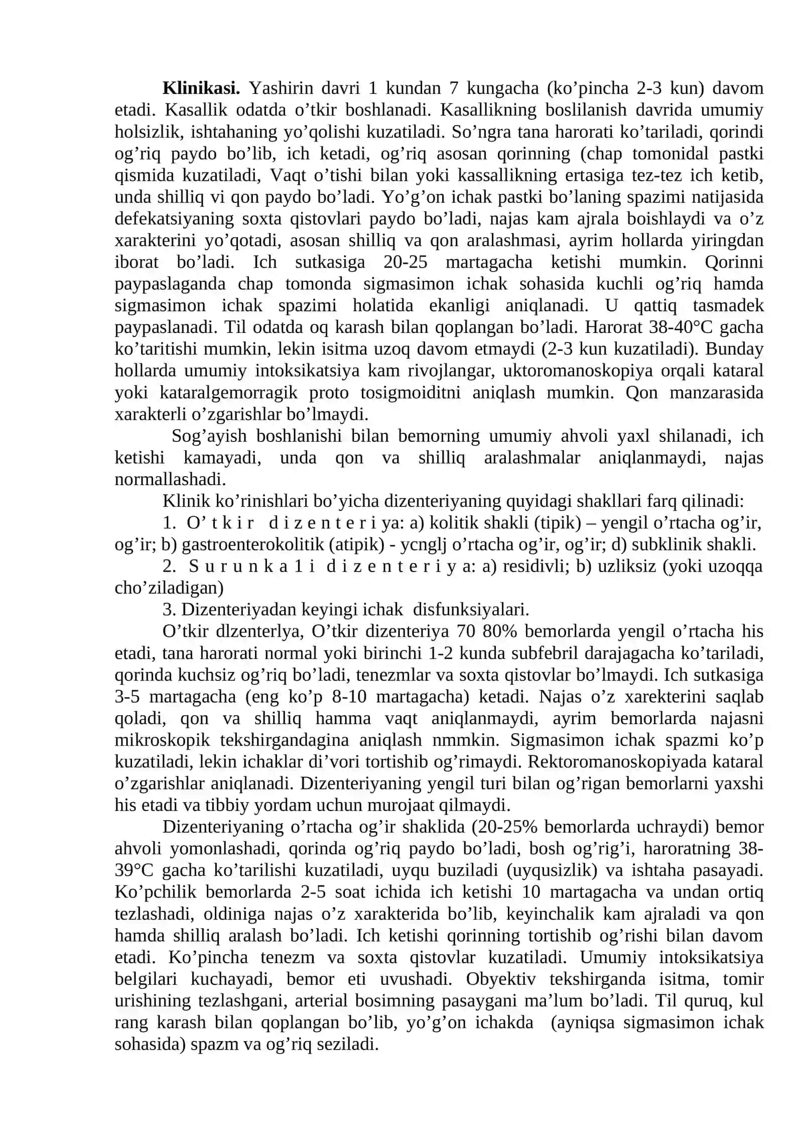 Dizenteriya. Salmonellyoz. Botulizm, ovqat toksikoinfektsiyasi 3