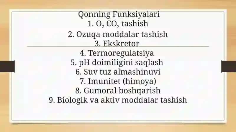 Qon huja yralari fiziologiyasi 3