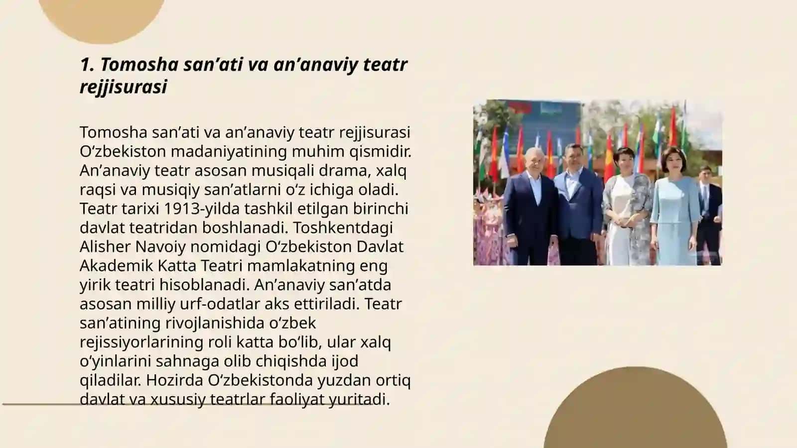 Tomosha sanʼati va anʼanaviy teatr rejjisurasi 3