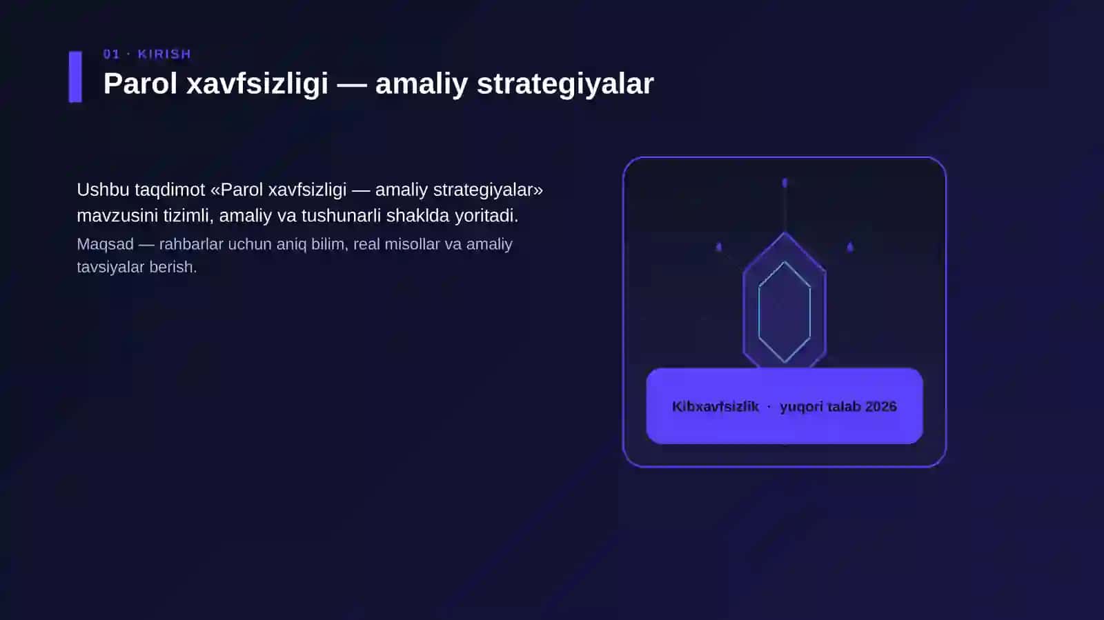 Parol xavfsizligi — amaliy strategiyalar 3