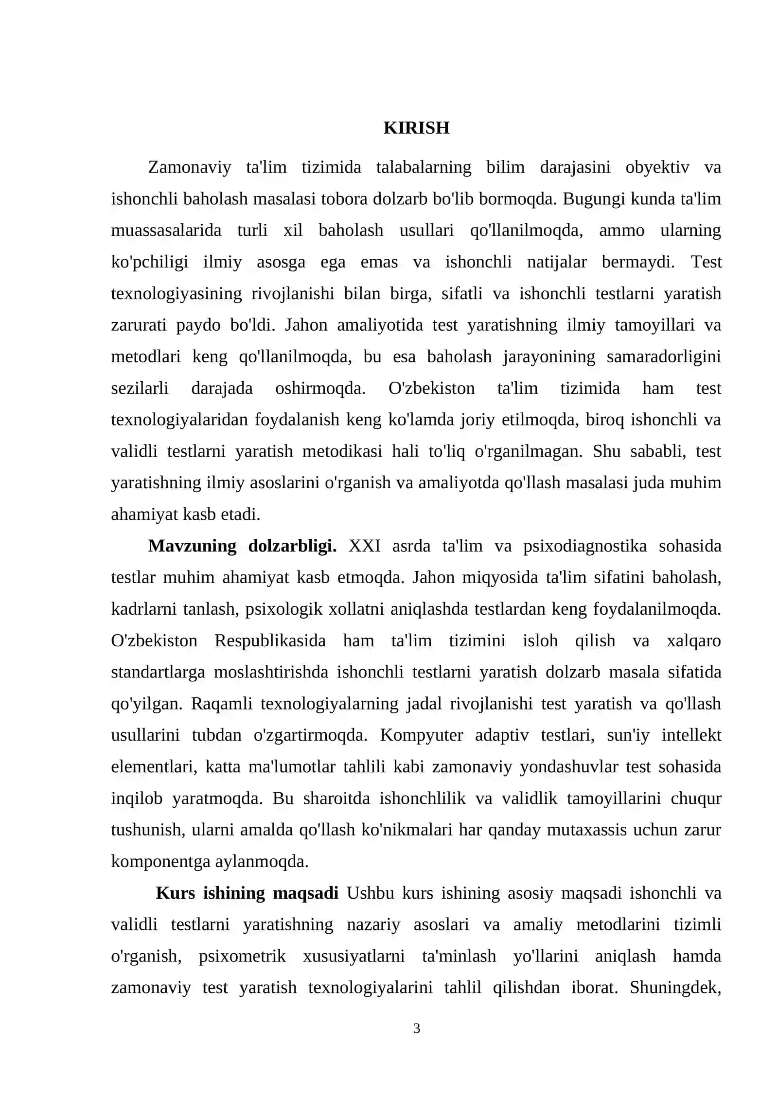 ISHONCHLI VALIDLI TESTLARNI YARATISH TAMOYOLARI VA METODLARI 3