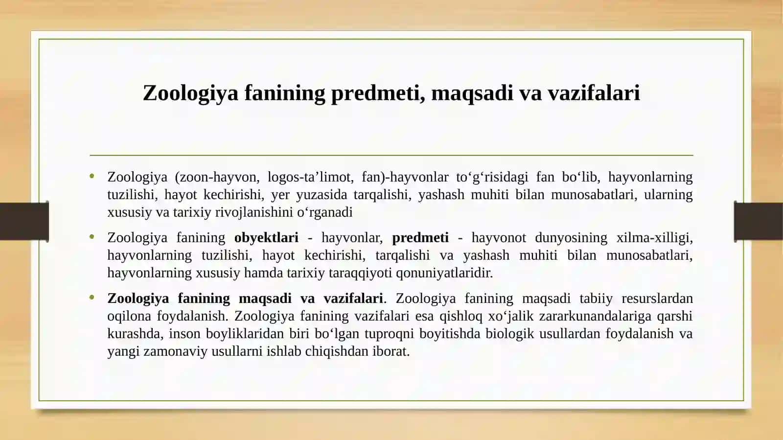 Zoologiyafanigakirish-zoologiyafaningobyektlari,predmeti,maqsadi,vazifasivarivojlanishtarixi 3