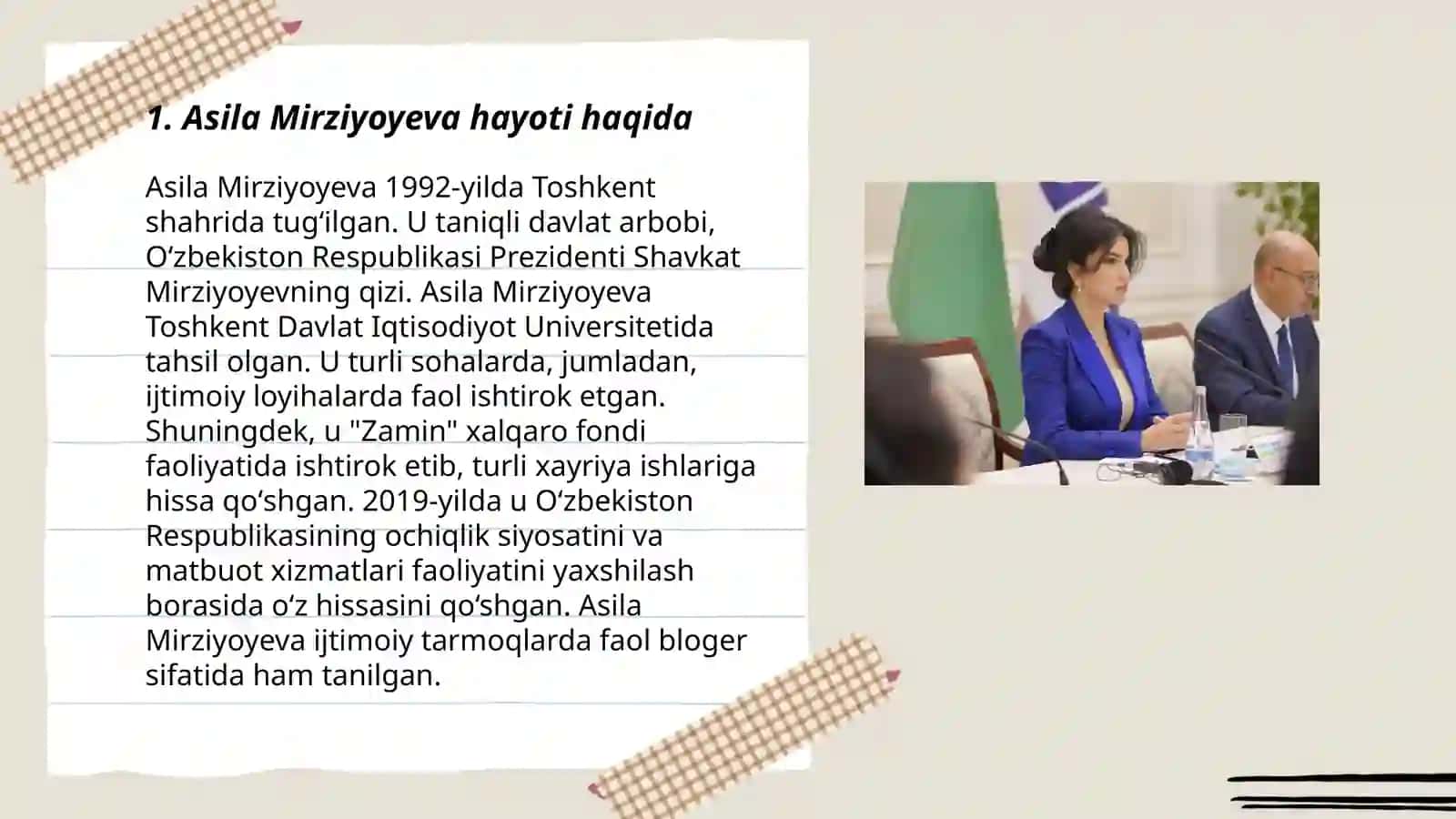 Asila Mirziyoyeva xaqida 3