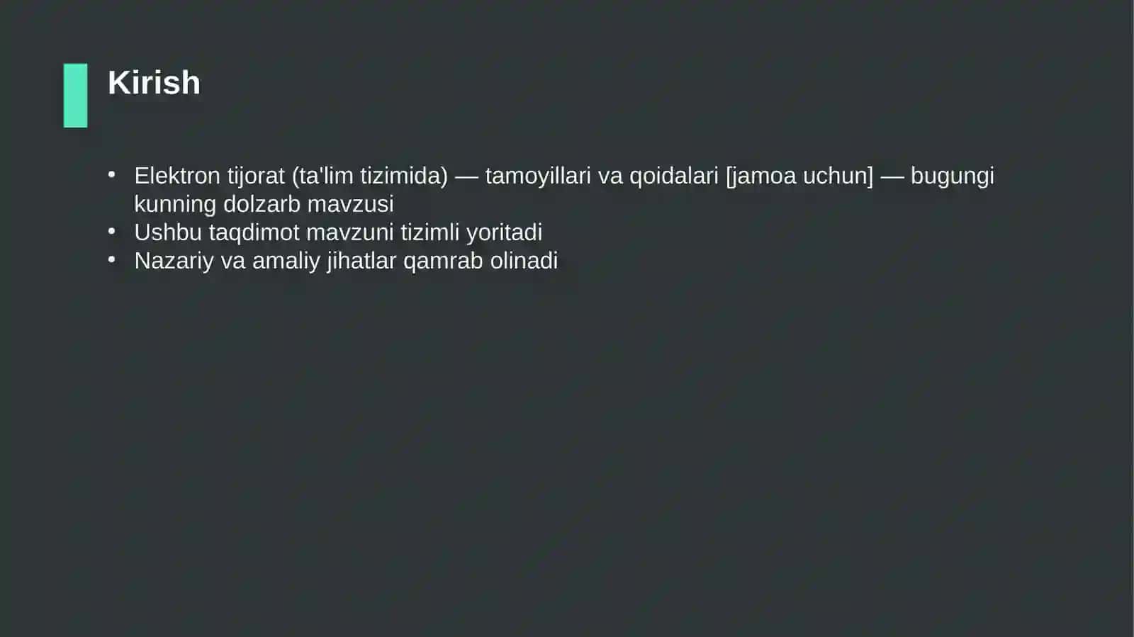 Elektron tijorat (ta'lim tizimida) — tamoyillari va qoidalari [jamoa uchun] 3
