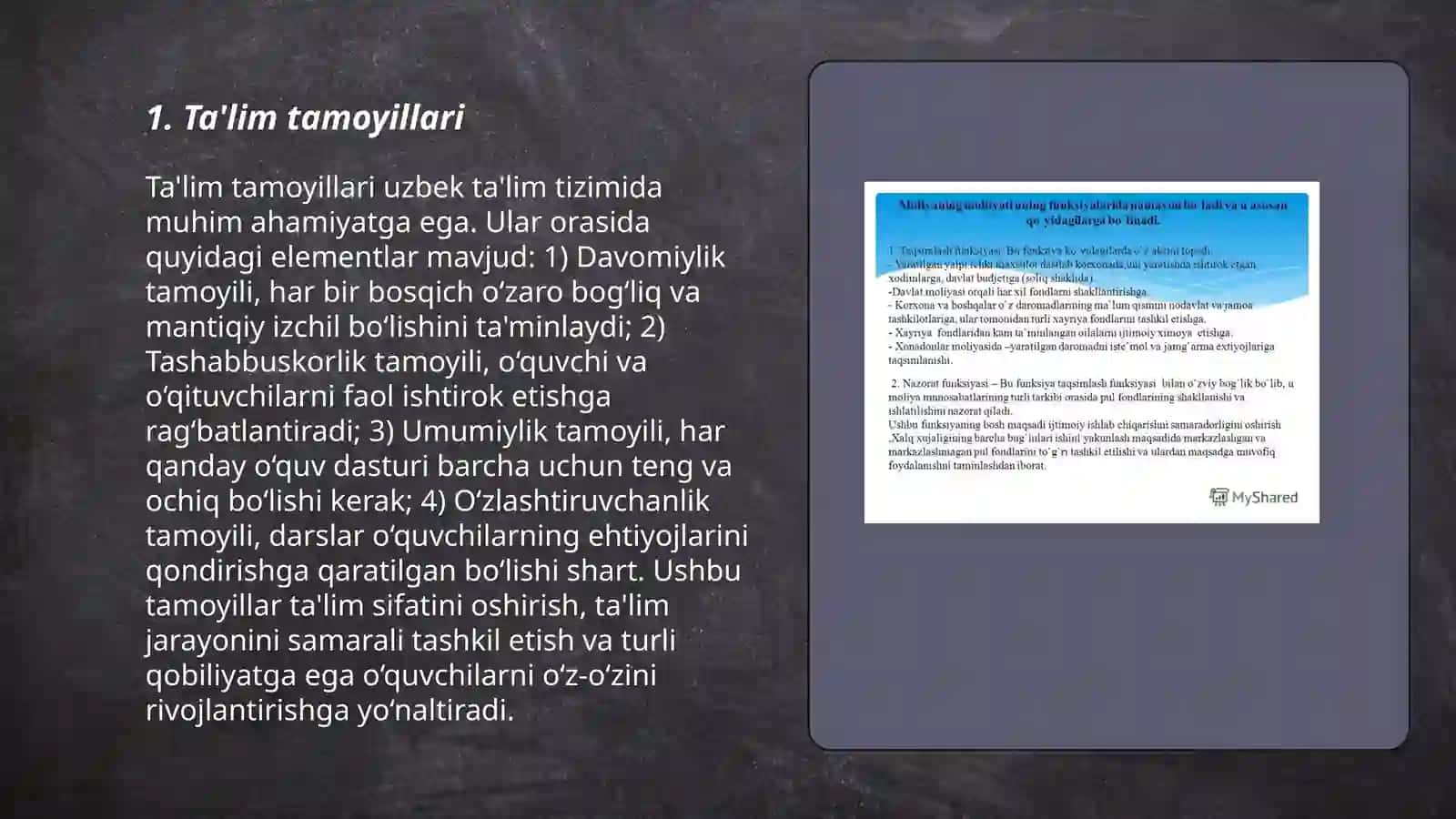 Ta'lim to'g'risida qonunning tuzilishi va umumiy mohiyati 3