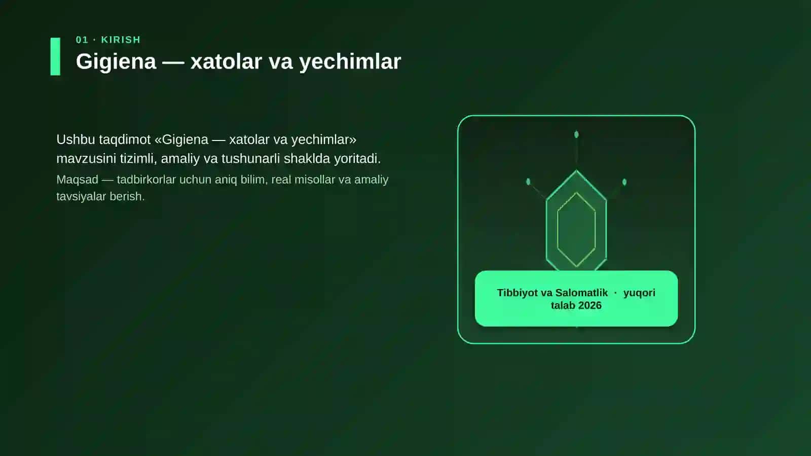 Gigiena — xatolar va yechimlar 3