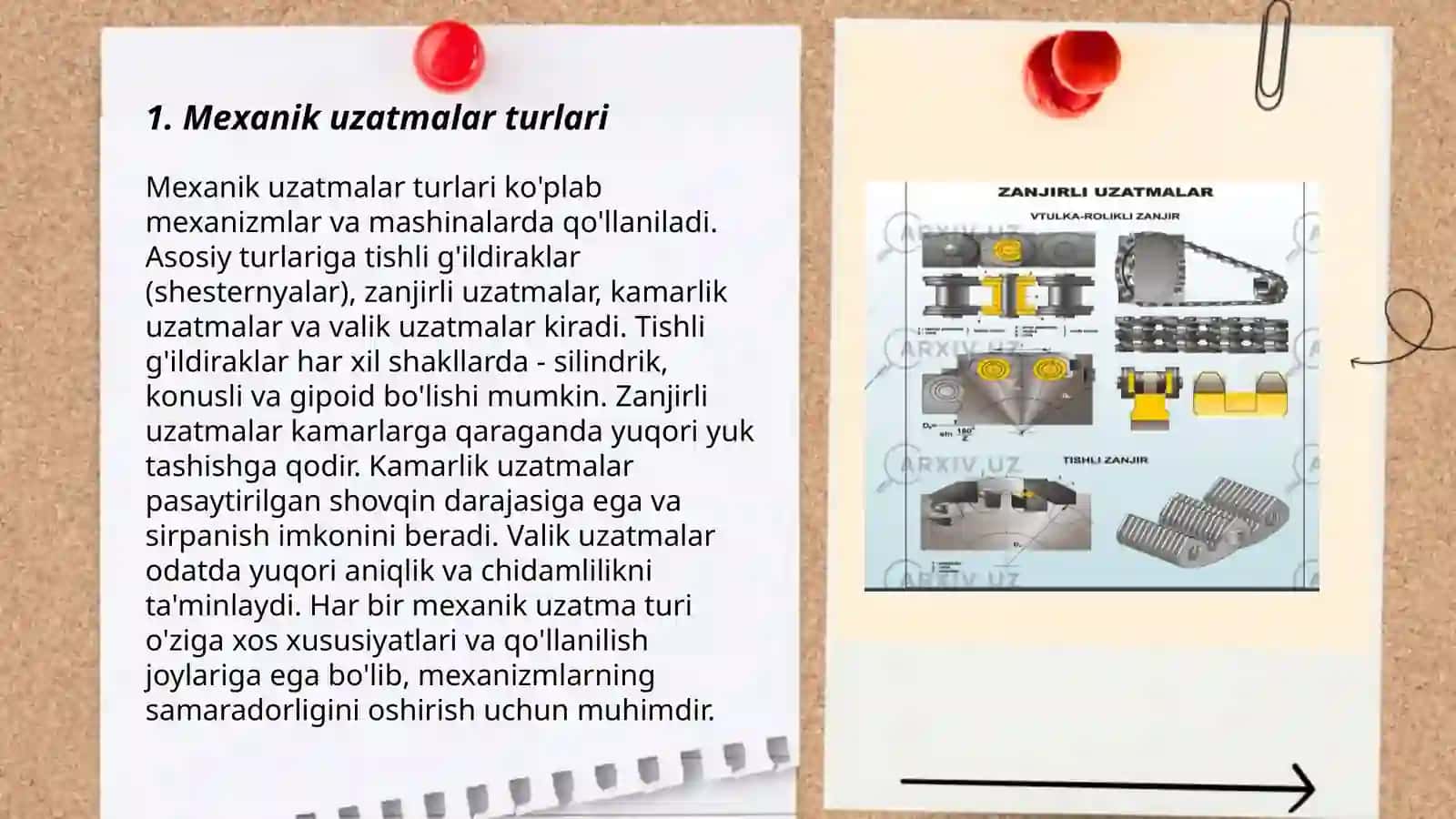 Mexanik uzatmalarni òrganish 3