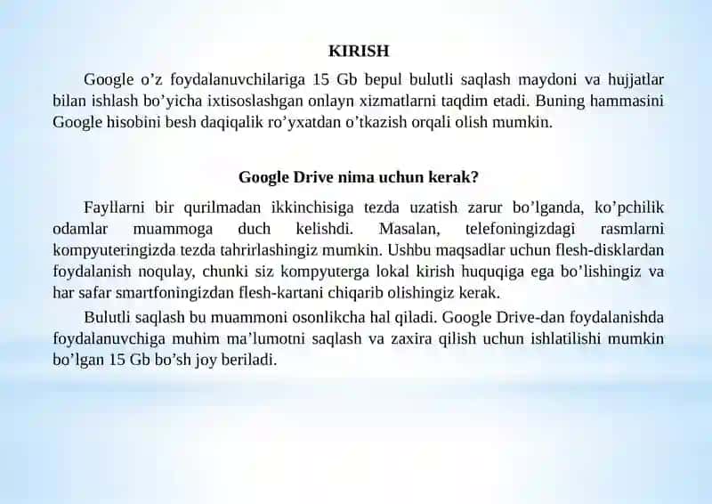 Google Cloud xizmatlari 3