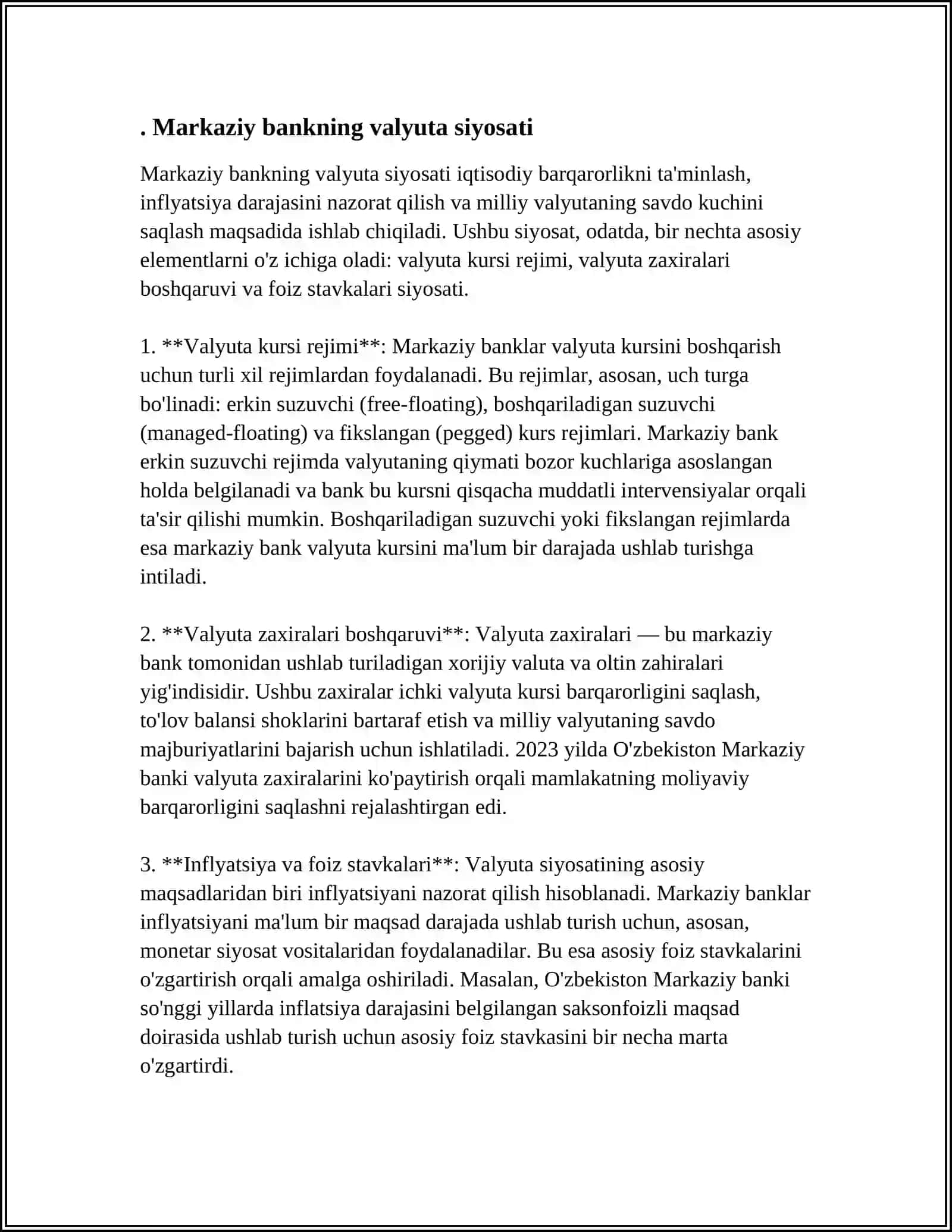 MARKAZIY BANK FUNKSIYALARI TO‘G‘RISIDA 3