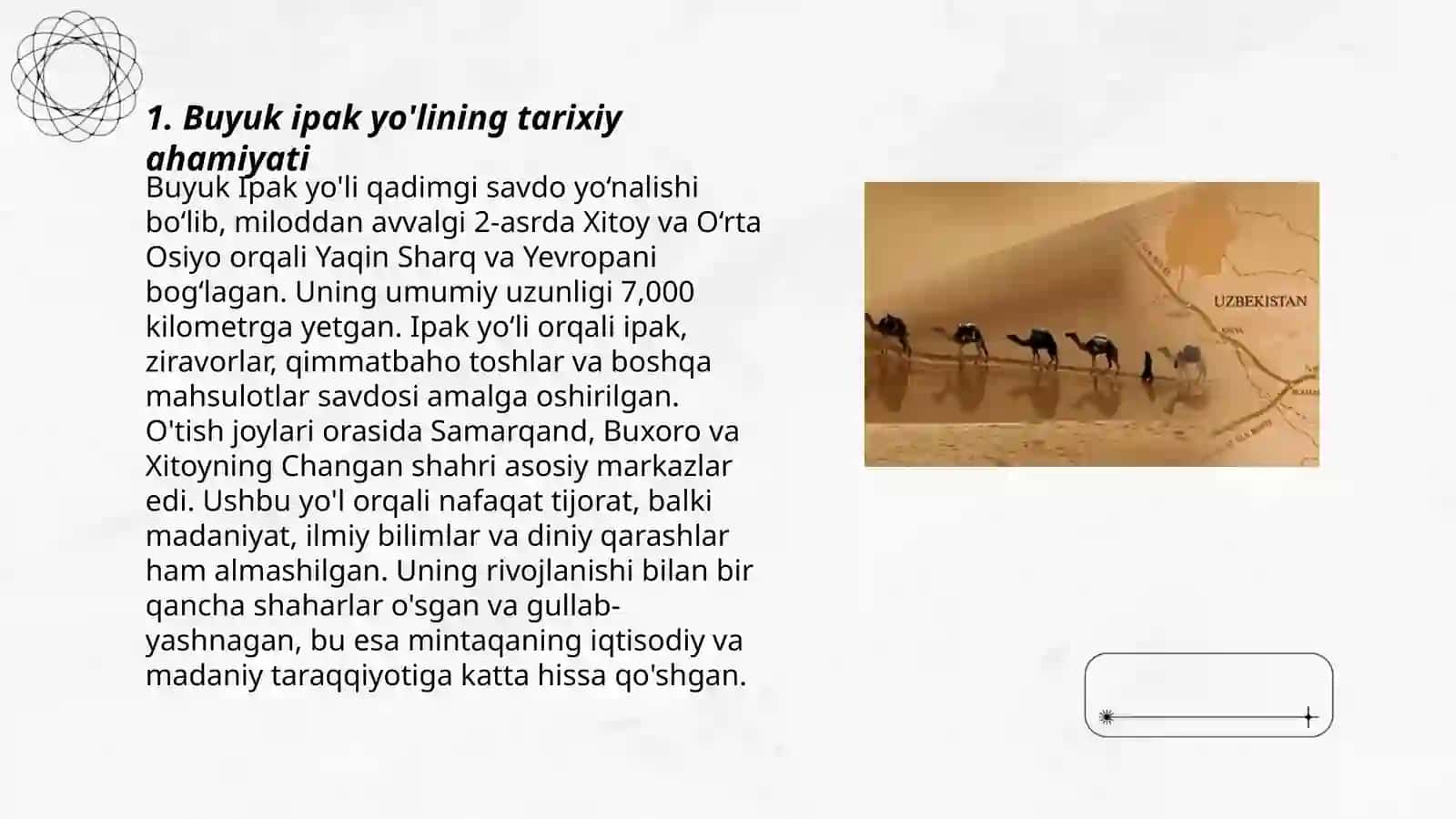 Buyuk ipak yo'lining davlatlararo hamkorlik va turizmni rivojlantirishdagi ahamiyati 3