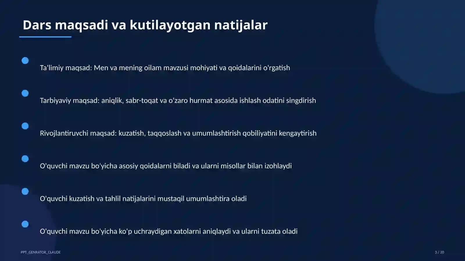 Men va mening oilam (1-sinf) 3