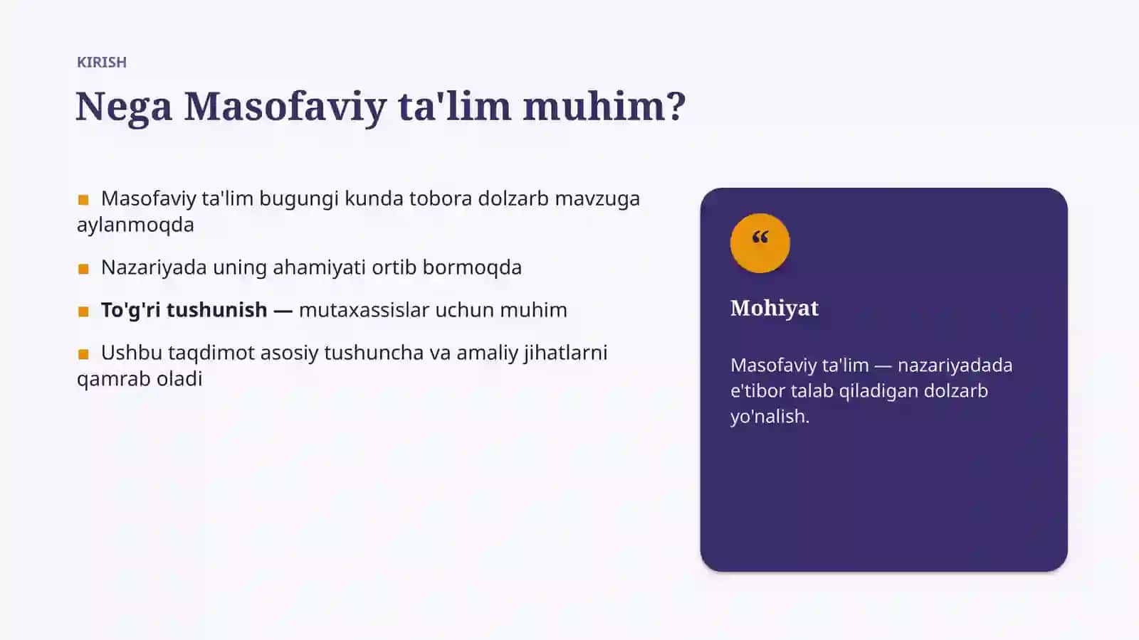 Masofaviy Ta'lim 3