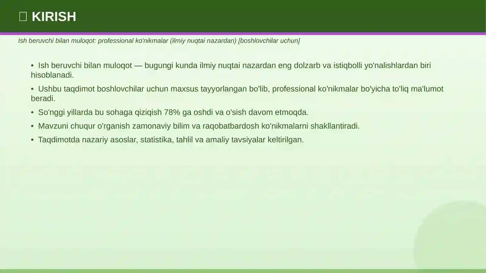 PROFESSIONAL TAQDIMOT • 2026 3