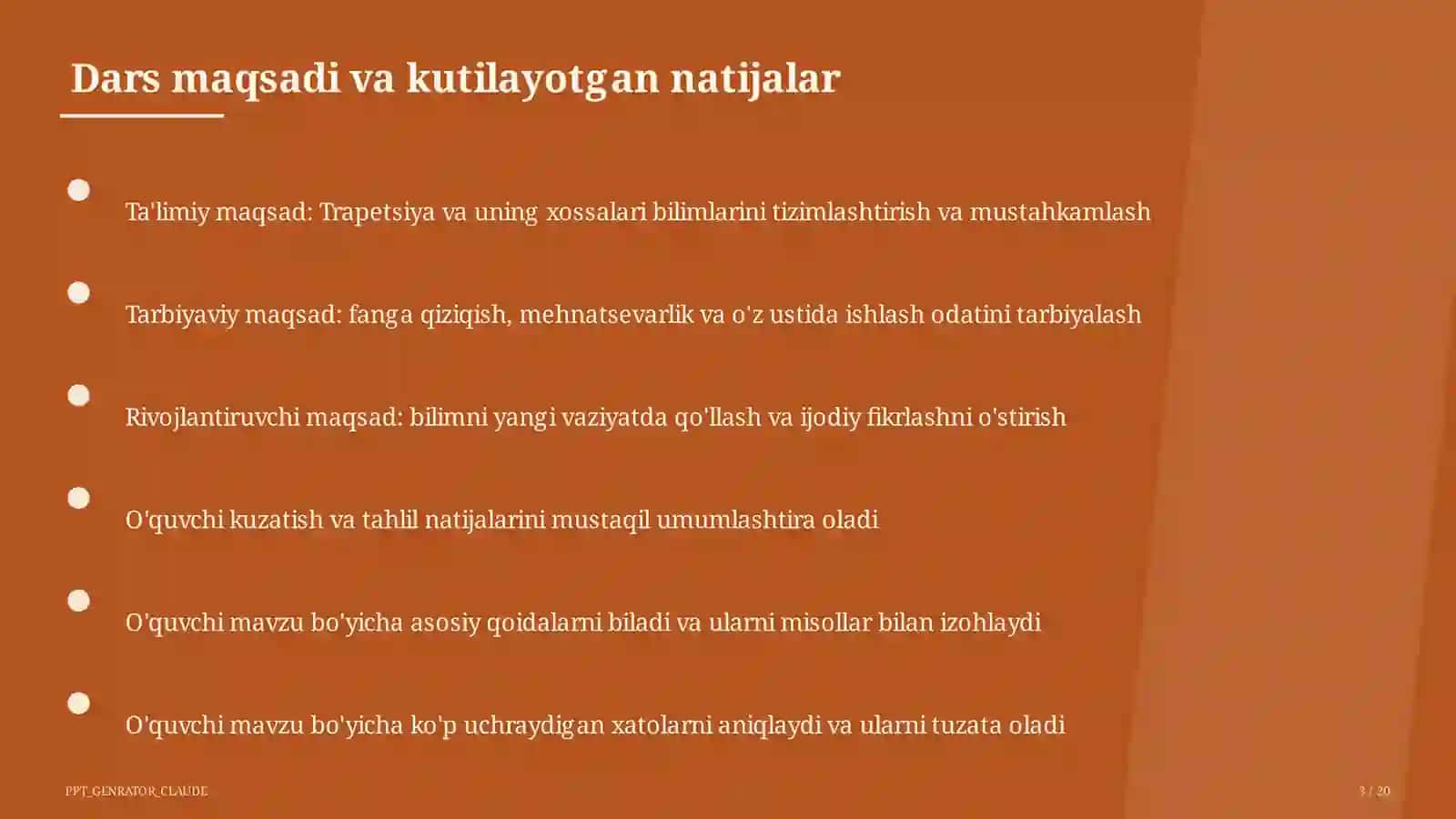 Trapetsiya va uning xossalari (8-sinf) 3