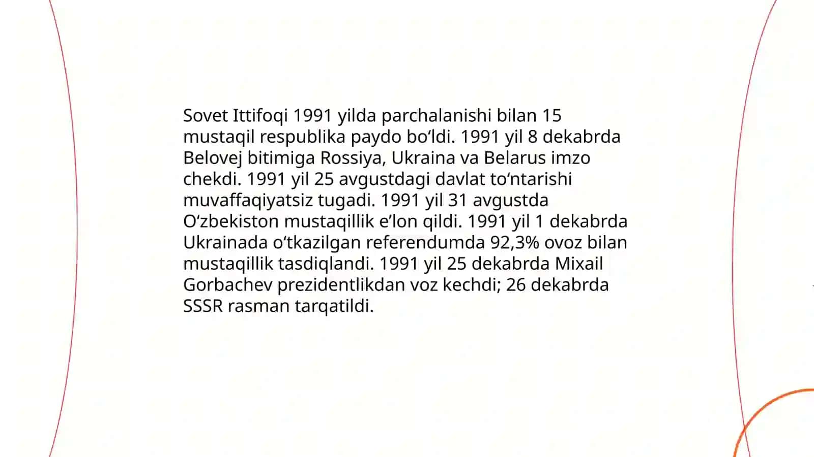 1991-2025-yillarda O'zbekistonda va Jahonda yuz bergan o'zgarishlar 3