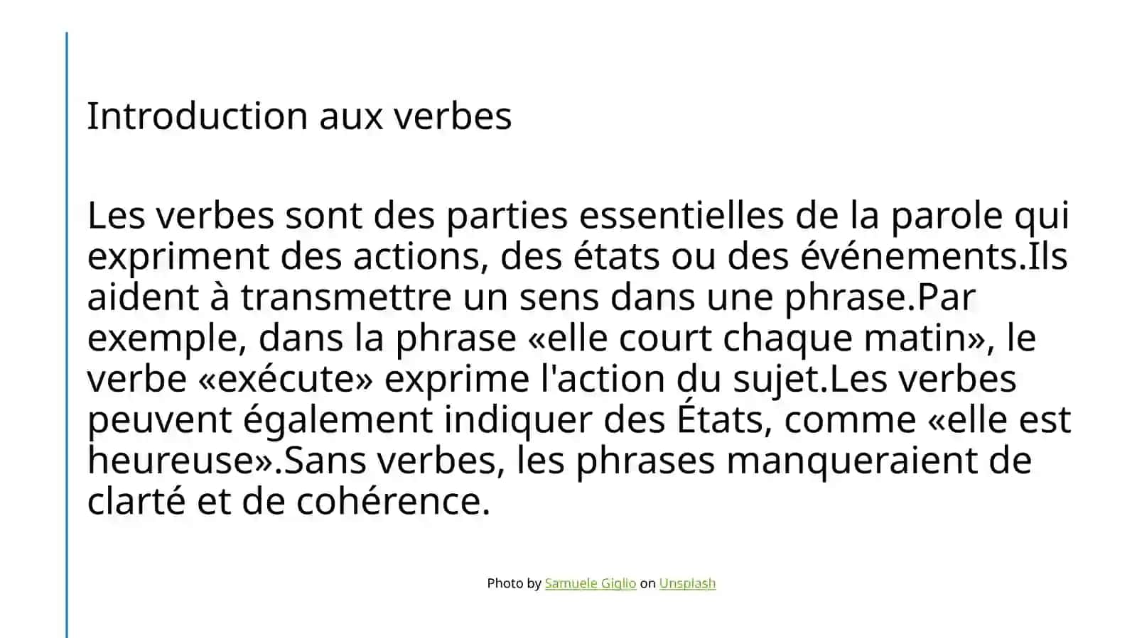 Utilisation des verbes 3