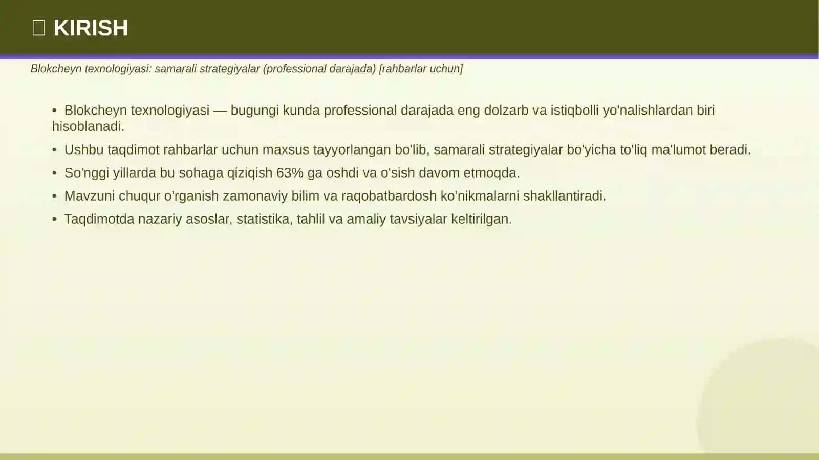 PROFESSIONAL TAQDIMOT • 2026 3