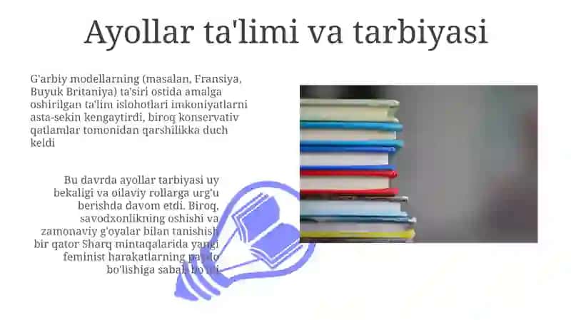 Sharq Uyg\'onishi ta\'siridagi ayollar ta\'limi 3