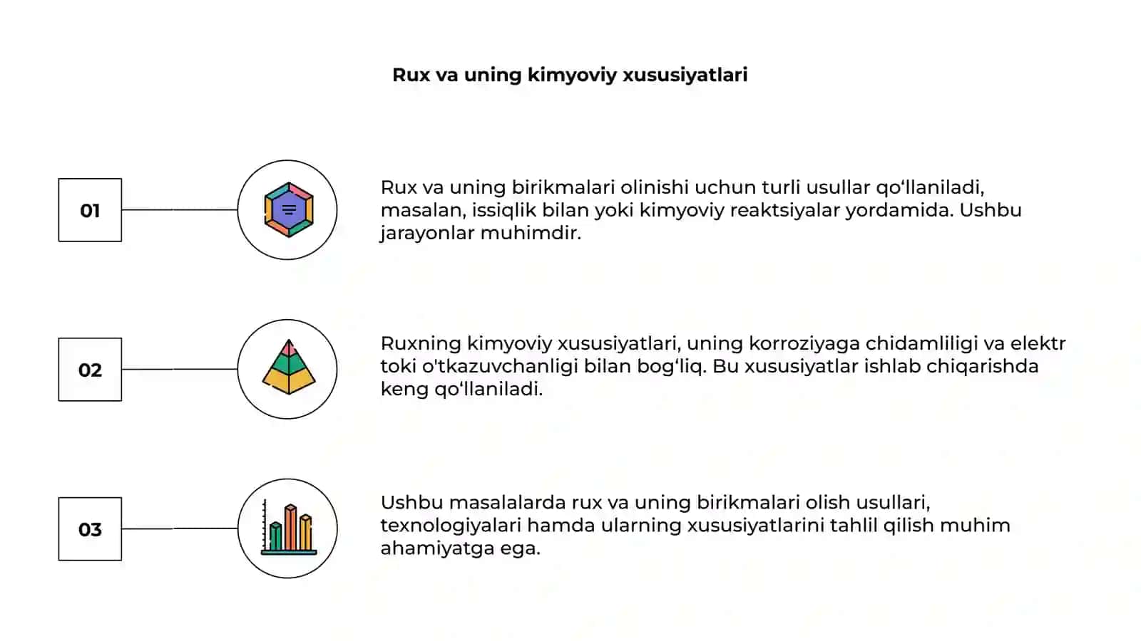 Rux va uning birikmalari olinish usullariga masalalar yechish 3