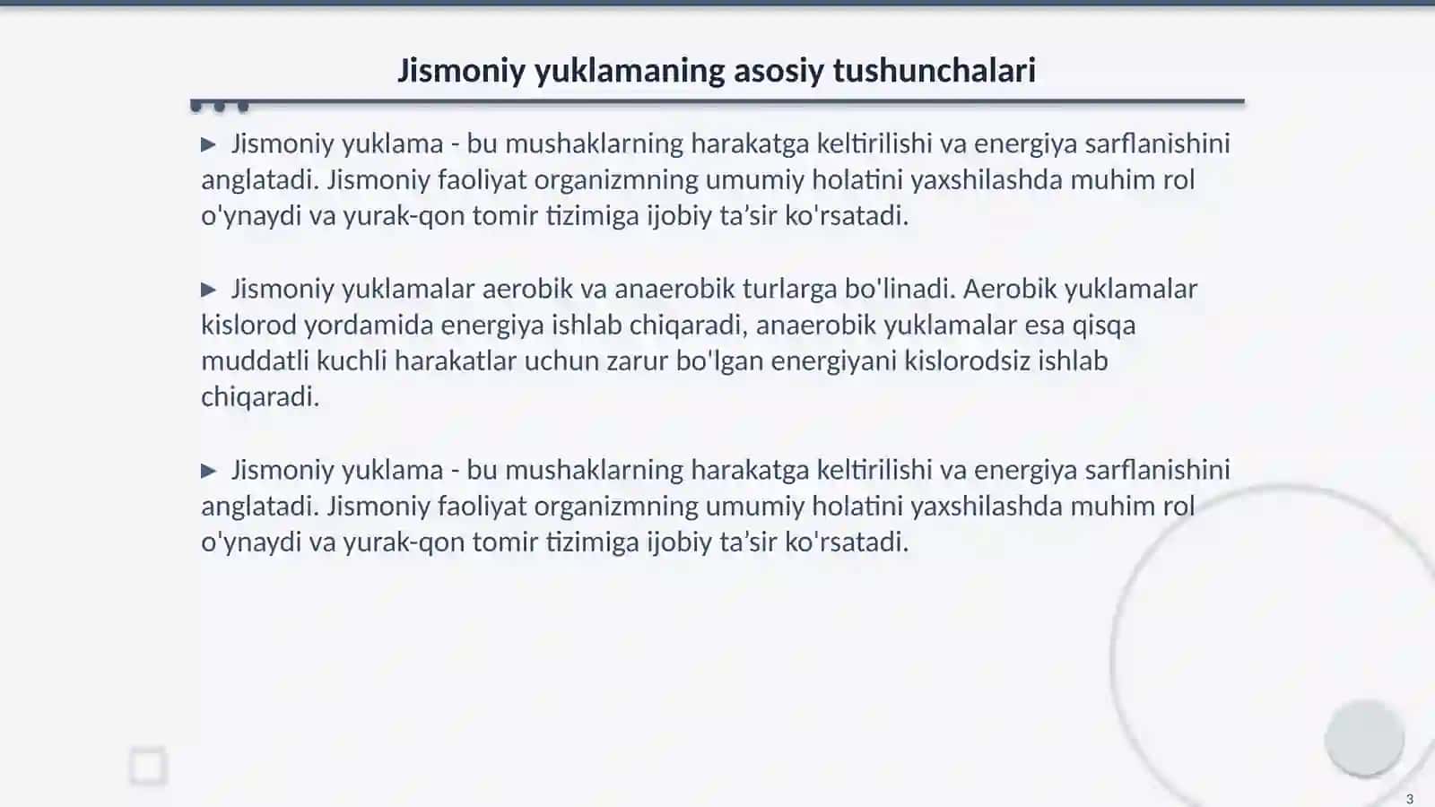 Jismoniy yuklamaning yurak - qon tomir va nafas tizimi faoliyatiga ta’sirini o’rganish 3