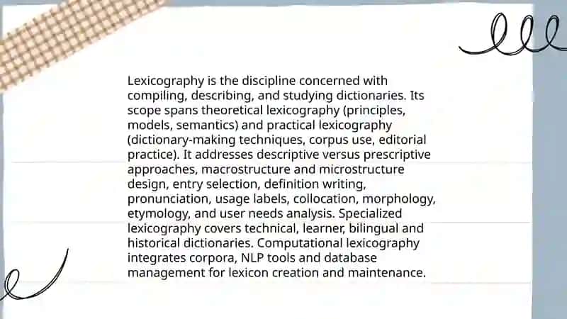 Lexicography 3
