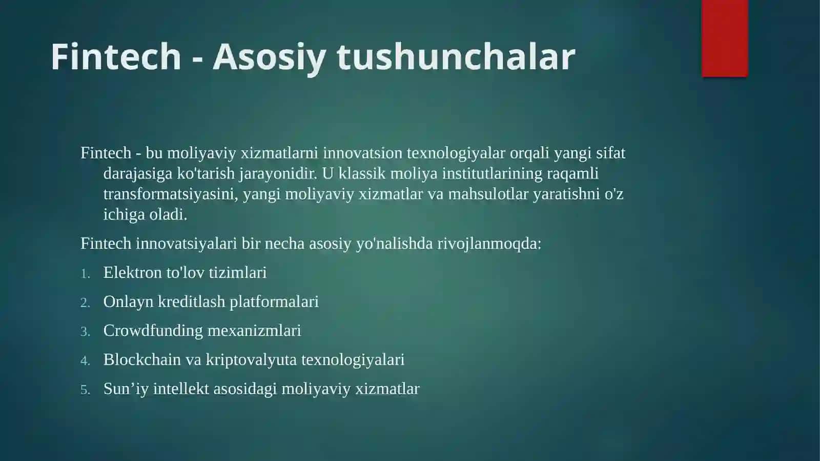Zamonaviy moliya va innovatsiyalar 3