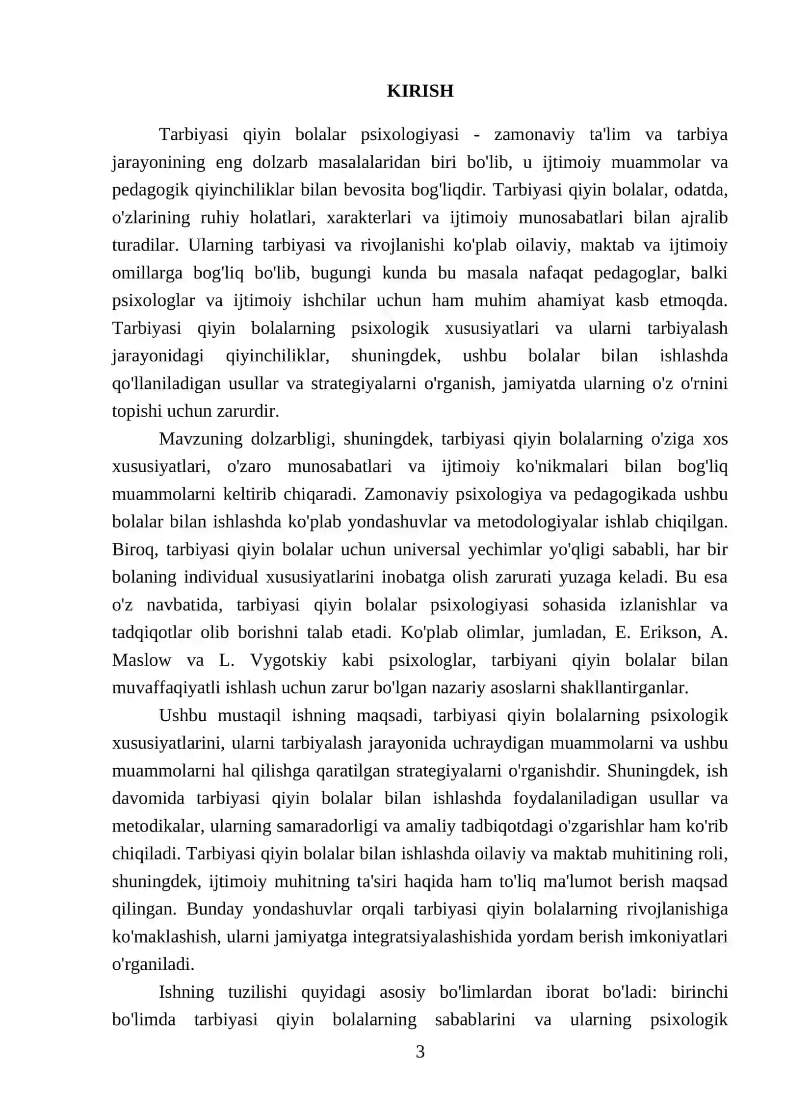 Tarbiyasi qiyin bolalar psixologiyasi 3
