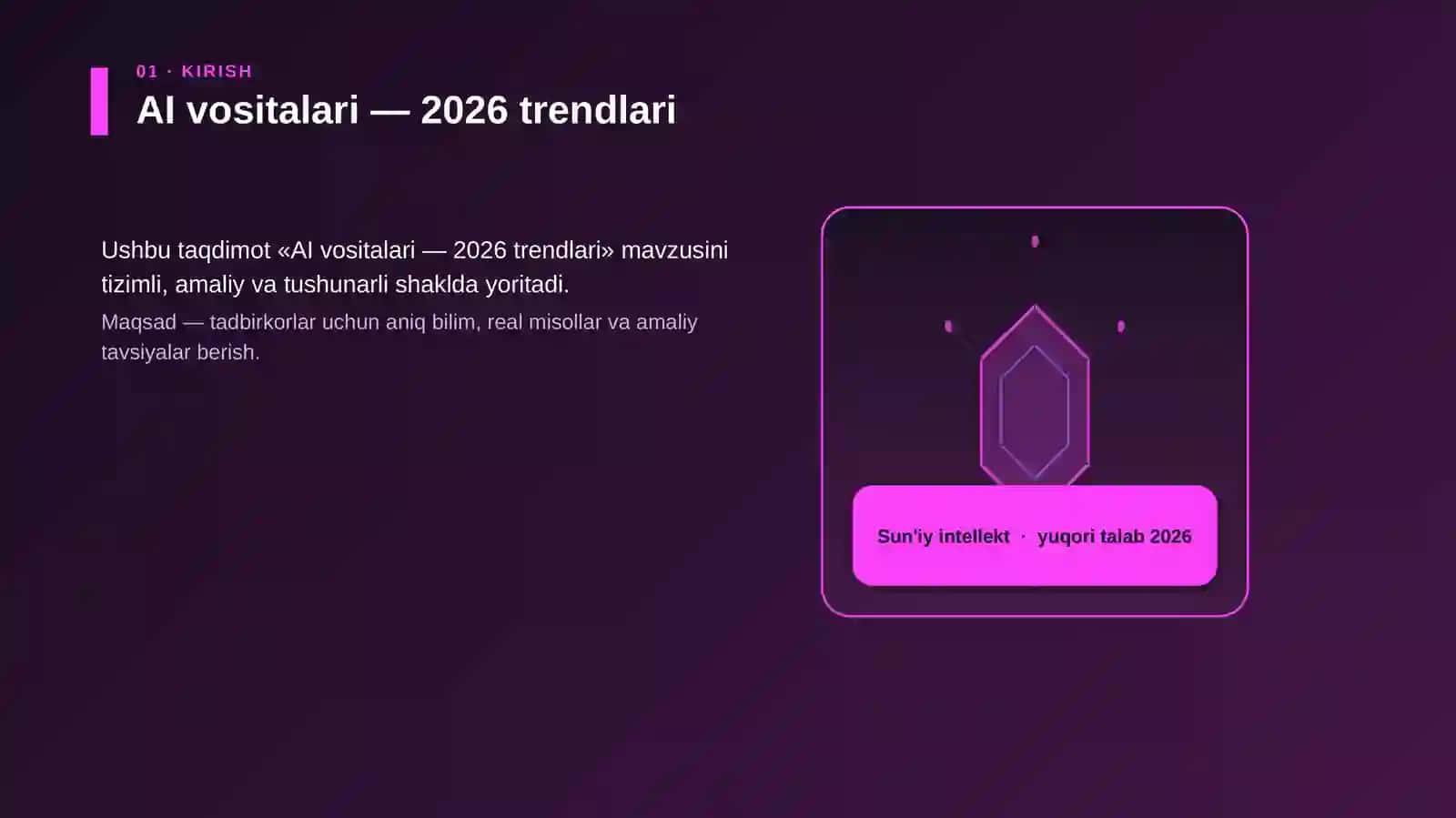 AI vositalari — 2026 trendlari 3