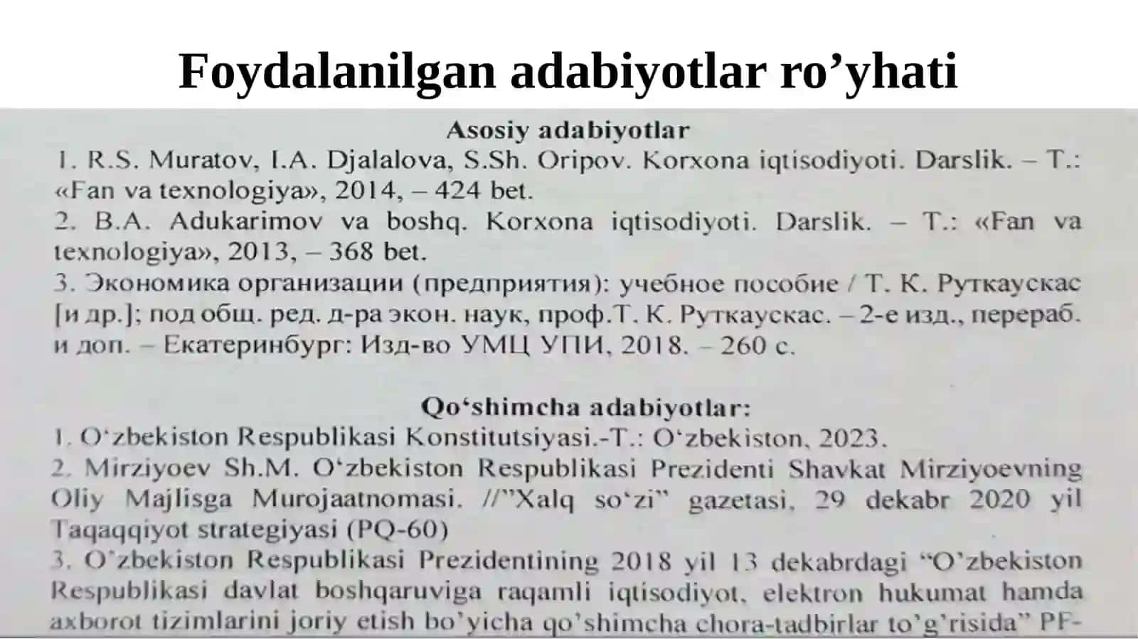 "Korxona iqtisodiyoti" 3