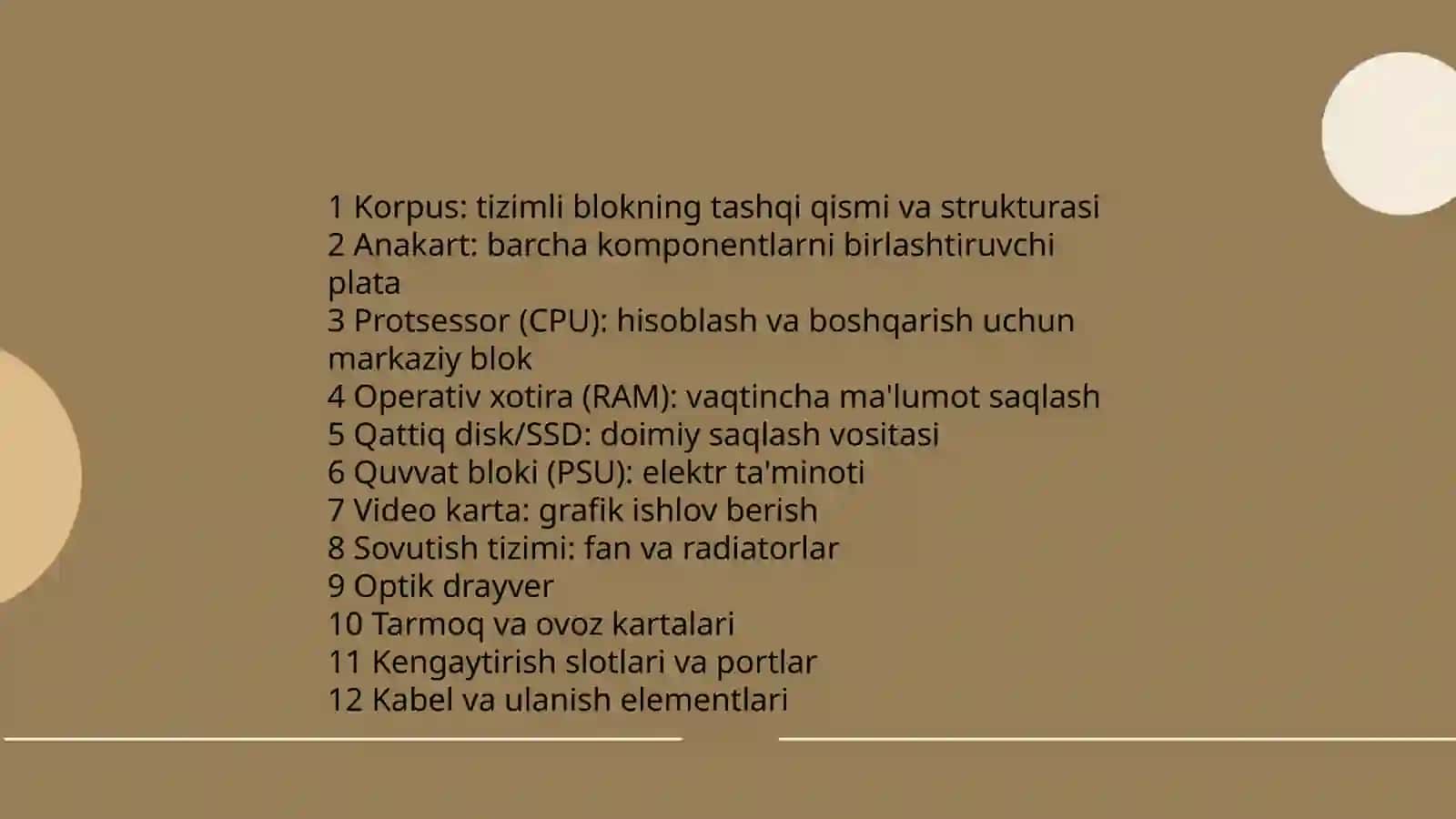 Tizimli blok 3