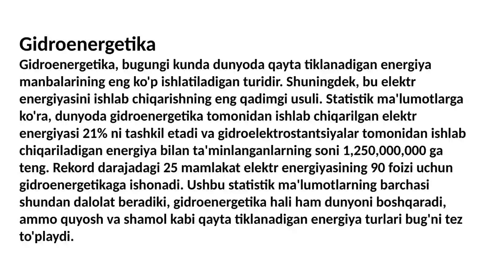 Gidroenergetika zahiralari 3