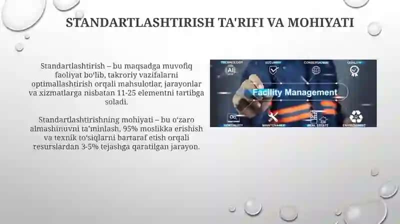 Standartlashtirish ta'rifi va mohiyati 3