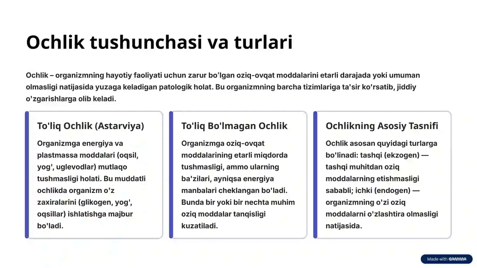 PATOLOGIK FIZIOLOGIYA FANIDAN TAYYORLAGAN MUSTAQIL ISHI 3