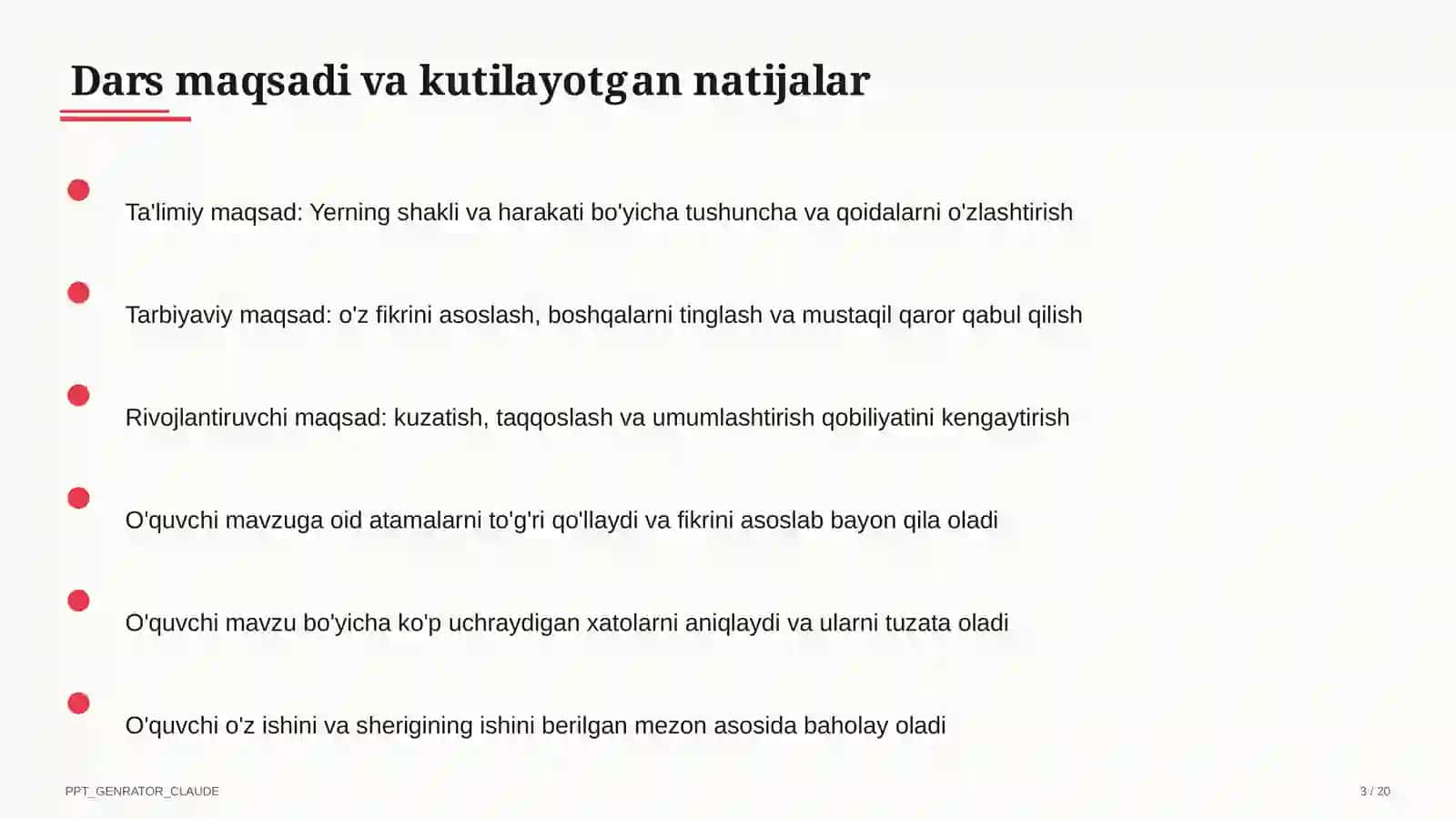 Yerning shakli va harakati (5-sinf) 3