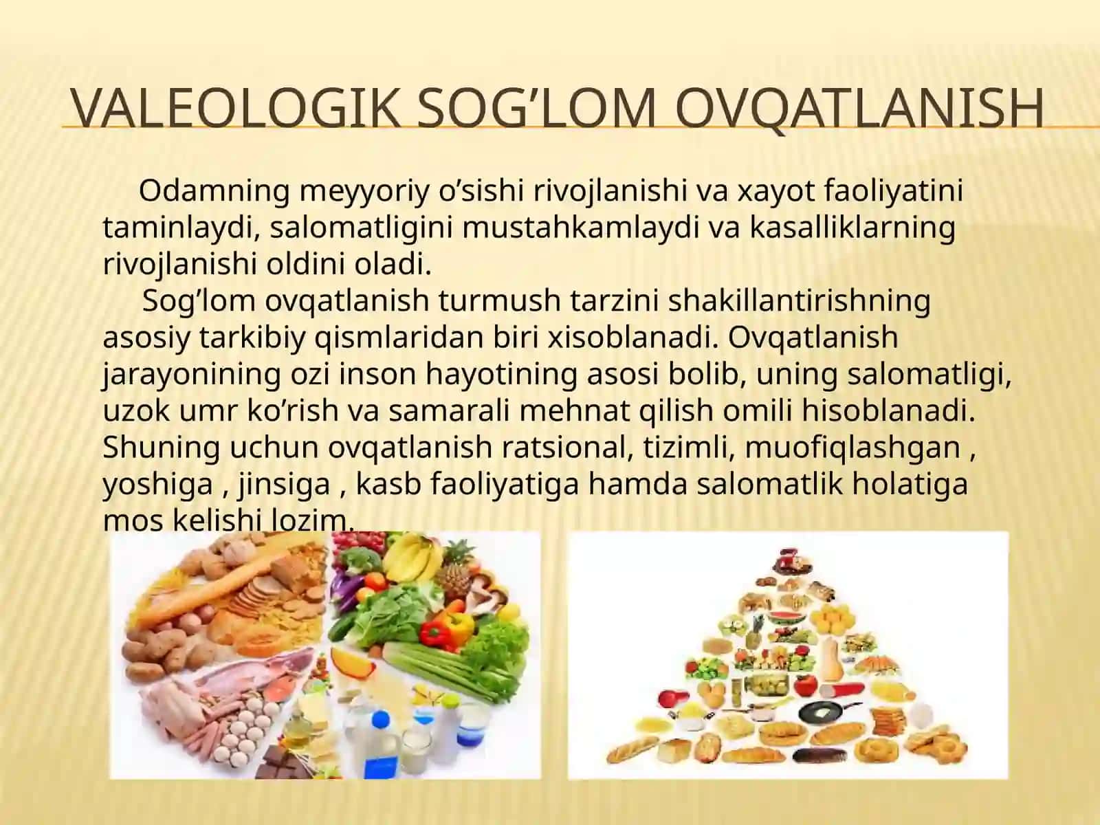 Valeologik tamoyillar 3
