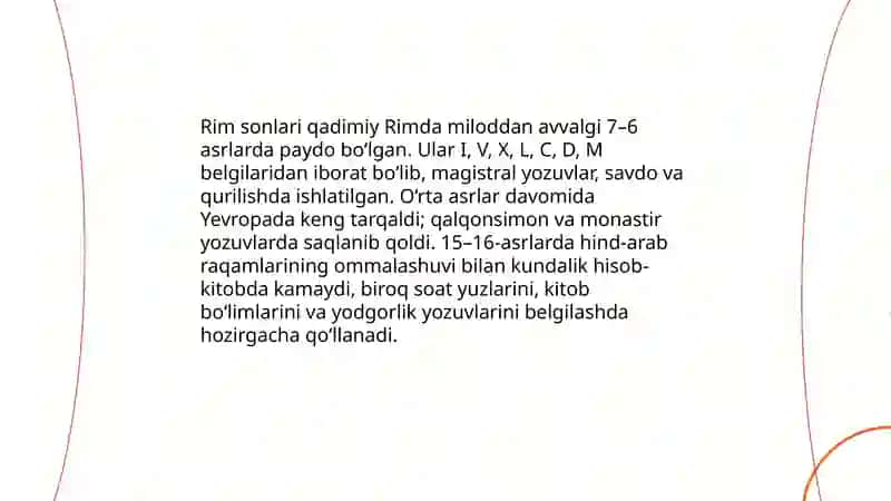Rim sonlari 3