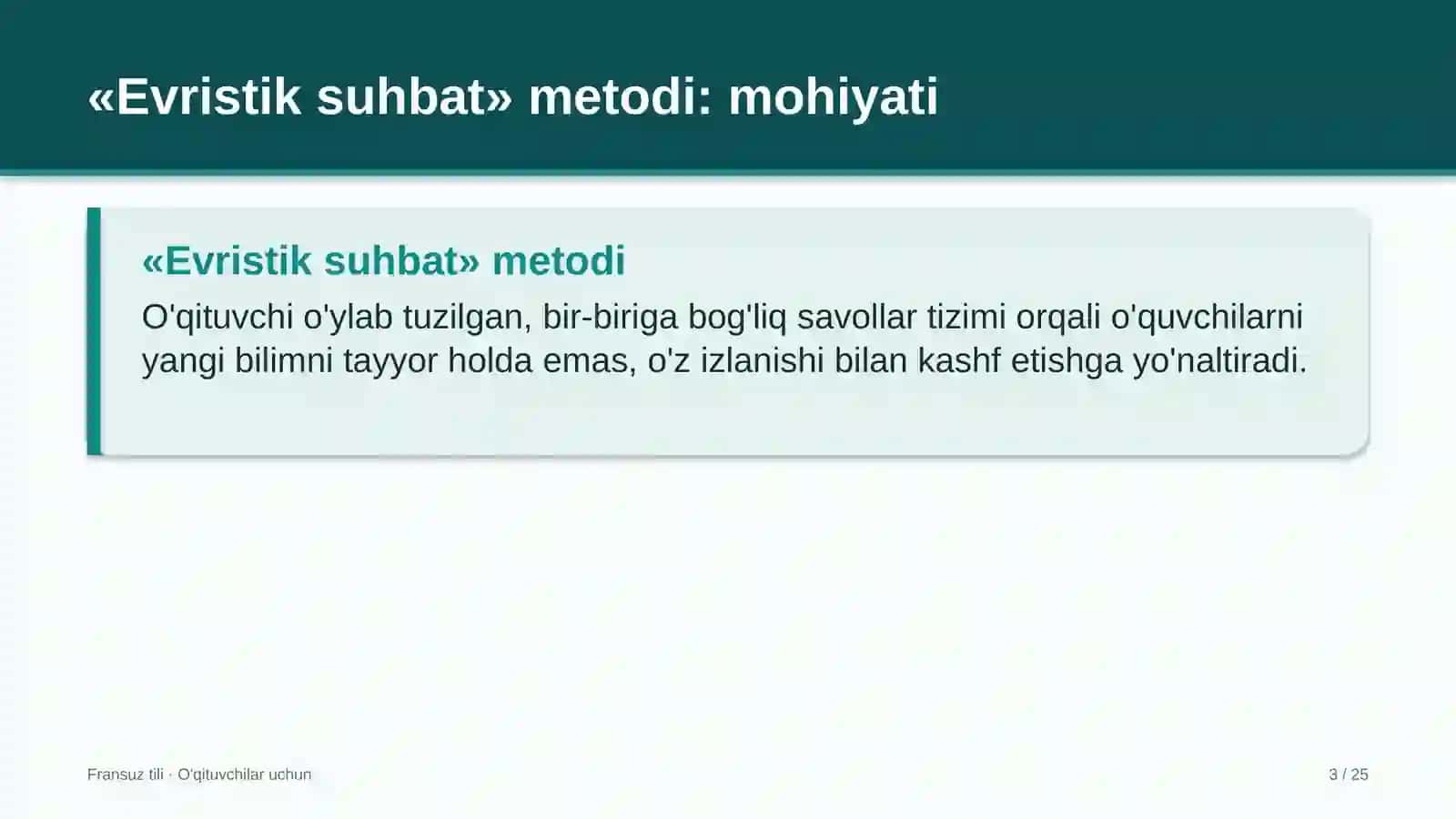 fransuz tili darslarida evristik suhbat metodidan foydalanish 4766 3