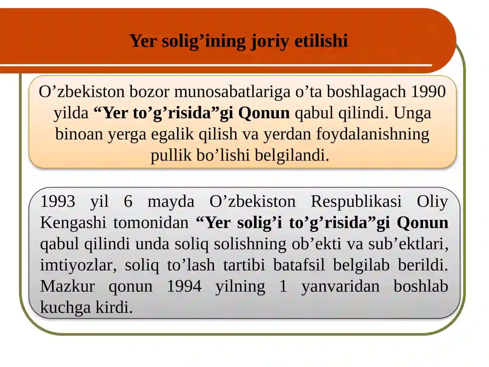 YURIDIK SHAXSLARDAN UNDIRILADIGAN YER SOLIG’I 3