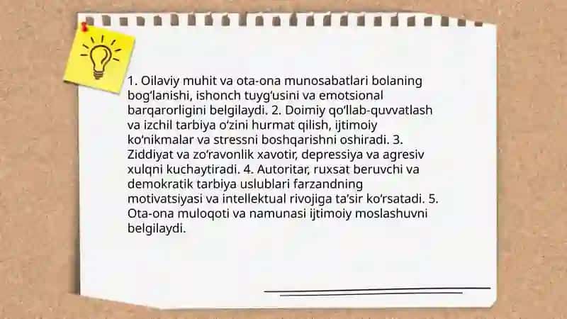 Bola rivojlanishida muhitning ta'siri 3