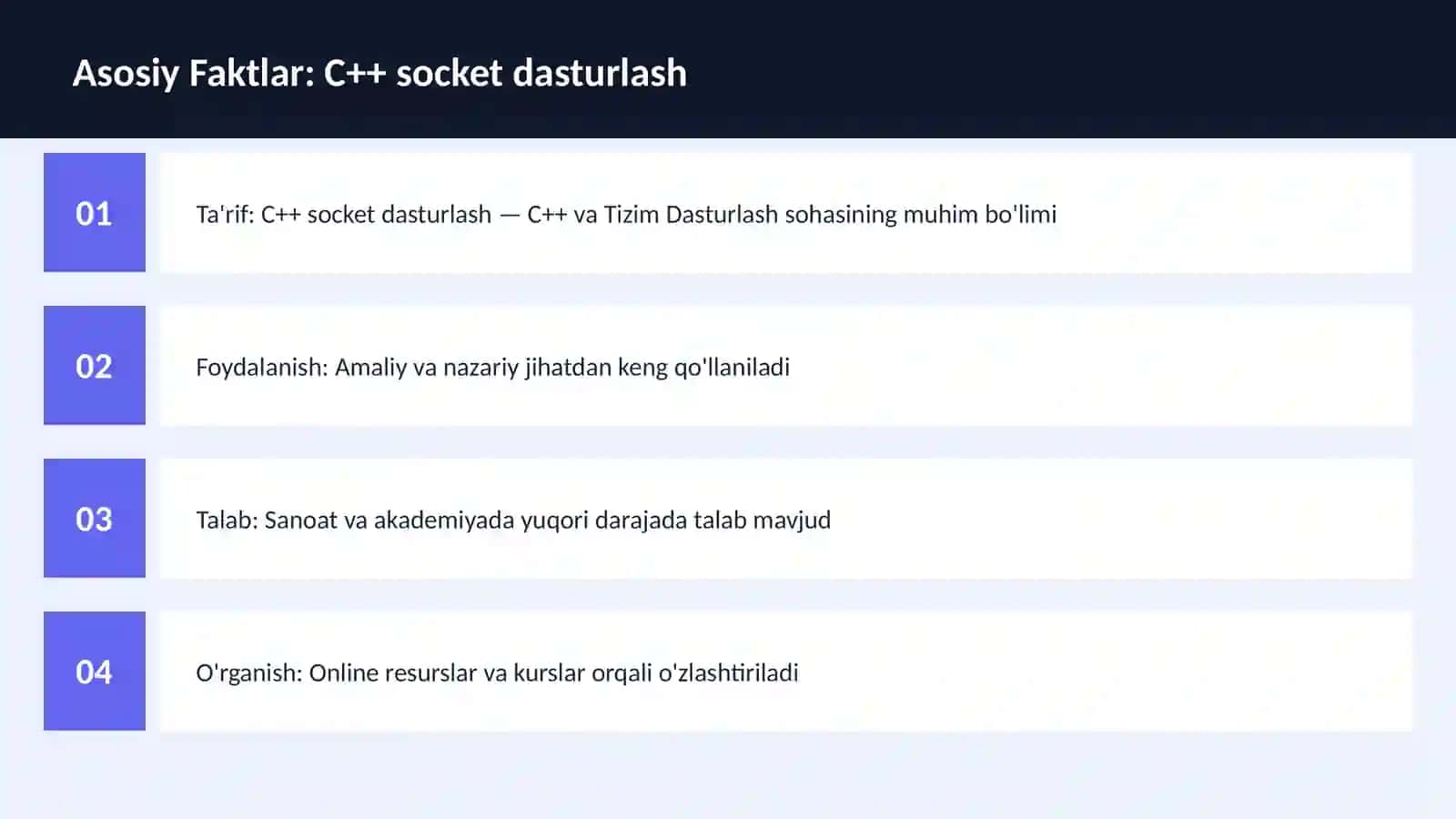 C++ VA TIZIM DASTURLASH 3